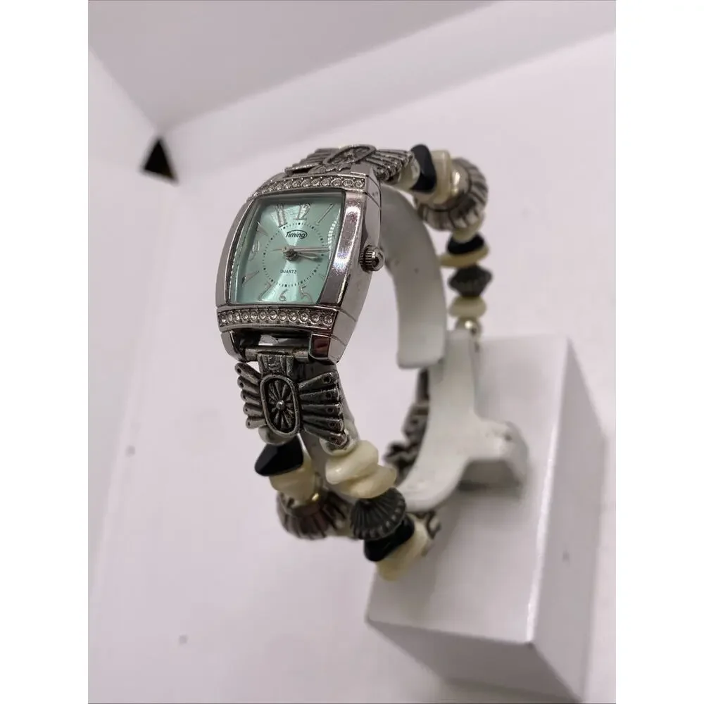 Womens Southwest Style Beaded Watch Works New Battery